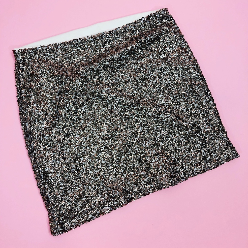 Gold Sequin Skirt Large